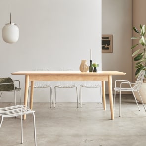 Cloé - Cloé - Solid Mango Wood Extendable Table for 4 to 6 people