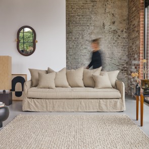 Ariane - Sofa aus natürlichem Leinen, 5-Sitzer