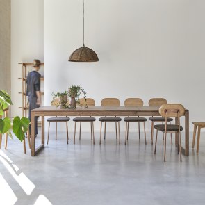 Arto - Arto - Solid Walnut Extendable Table for 6 to 12 people