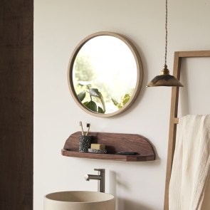 Fanie - Specchio in rovere 50x50 cm