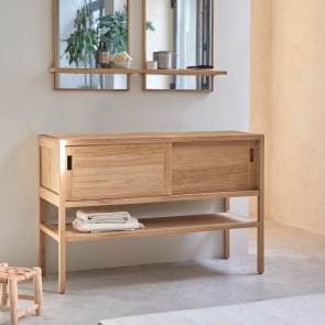 Arty - Opbergmeubel in massief teak 120 cm