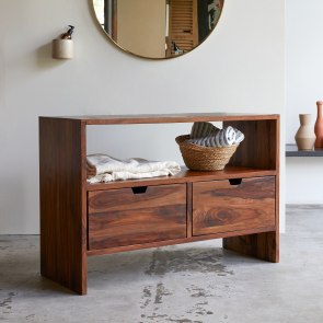 Kwarto - Solid sheesham wood storage unit 110 cm