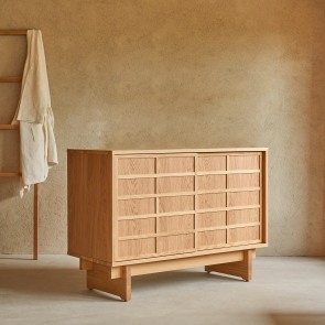 Miu - Oak storage unit 115 cm