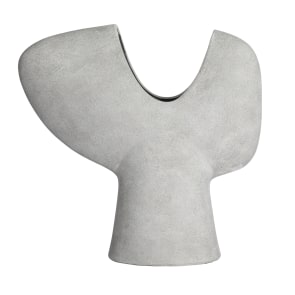 Evelyn - Y Shaped Terracotta Abstract Vase, Grey