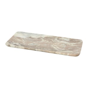 Lily - Marble Food Serving Tray, Beige and White