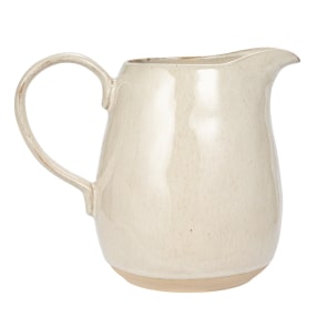 Mika - Stoneware Pitcher with Reactive Glaze and Speckles, Cream