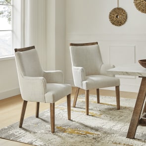 Nola - Chairs Solid Wood Farmhouse Dining Chairs (Set of 2)