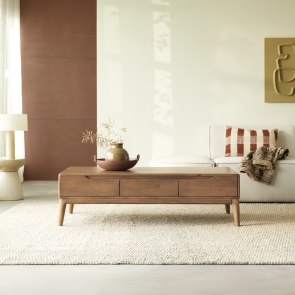 Gabrielle - Mesa de centro de madera maciza de mango Gabrielle