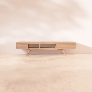 Esmée - Meuble TV en chêne massif 180 cm