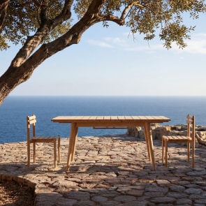 Vadim - Table de jardin extensible en teck massif 4-6 pers.