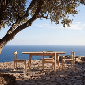 Vadim - Tuinset in massief teak met 4 stoelen