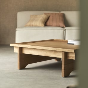 Miu - Square solid oak coffee table