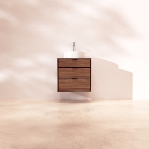 Senson - Badezimmermöbel aus massivem Nussbaum 60 cm