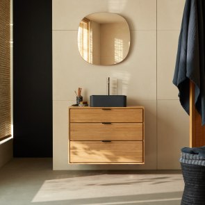 Senson - Badezimmermöbel aus massiver Eiche 80 cm