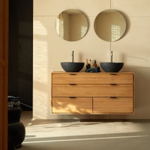 Senson - Solid oak bathroom unit 120 cm