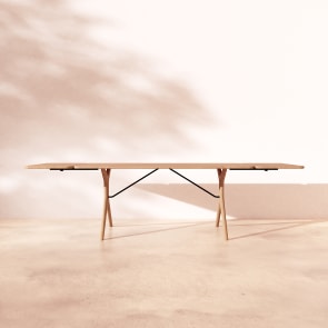 Martin - Table extensible en chêne massif 6-12 pers.