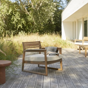Vasco - Fauteuil de jardin en teck massif recyclé