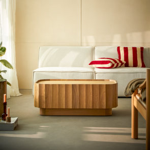 Andréa - Coffee table in solid mindi wood