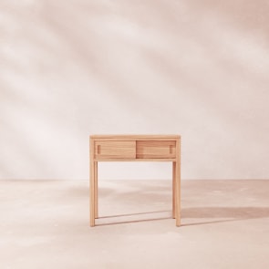 Anton - Konsole aus massivem Teakholz 80 cm