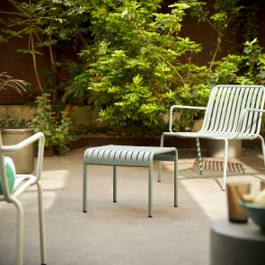 Gaby - Green metal garden side table