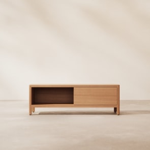 Celestine - Meuble TV en acajou 130 cm