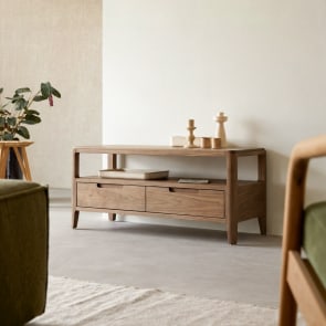 Arto - TV-Schrank aus massivem Nussbaum 100 cm