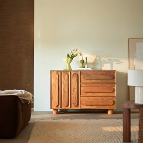 Olga - Buffet aus massivem Akazienholz 120 cm