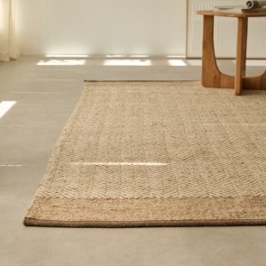 Naya - Alfombra de espiga de lana 160 x 230 cm