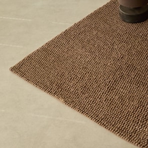 Arya - Tappeto in lana e cotone 250 x 350 cm – Chocolate