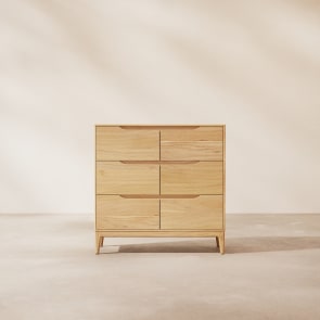 Gabrielle - Chest of Drawers in solid light mango wood