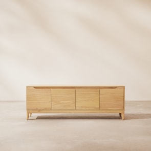 Gabrielle - TV-Meubel van licht massief mangohout 160 cm