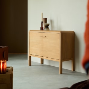 Livia - Sideboard aus massivem Mahagoni 100 cm