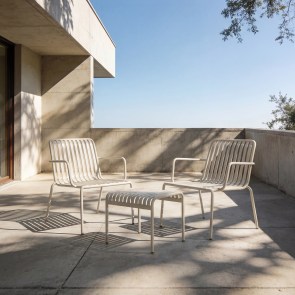 Gaby - Garten Lounges aus cream Metall, 2-Sitzer