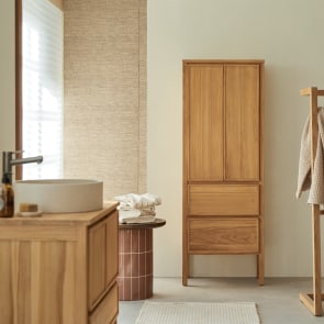 Jane - Hochschrank aus massivem Teak
