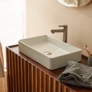 Iris - Rectangle ceramic basin