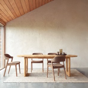 Mattia - Tavolo allungabile in rovere massello 6-8 pers