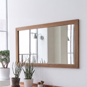Milano - Halspiegel van massief teak 140x70 cm