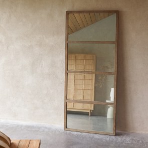 Louise - Hallway mirror in solid oak 160x70 cm