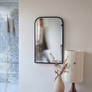 Nordic - Espejo decorativo de entrada de metal 80x50 cm