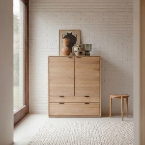 Senson - Garderobenschrank aus Massiveiche