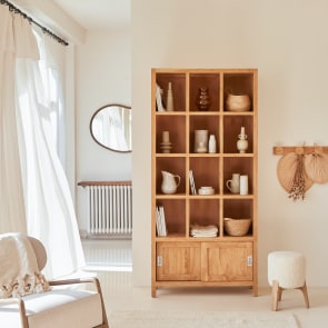 Coffee Tek - Solid teak bookcase