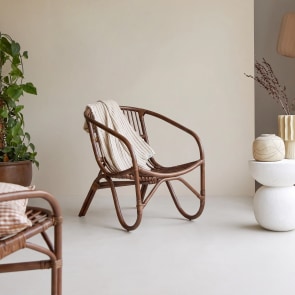 Mutine - Sessel aus dunklem Rattan