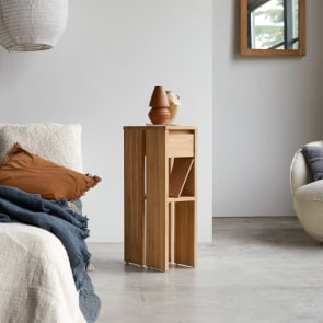 Eden - Solid teak Bedside table