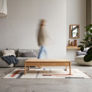 Eden - Rectangular coffee table in solid teak