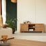 Minimalys - Mueble para TV de teca maciza de 155 cm