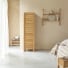 Minimalys - Schmaler Schrank aus massivem Teakholz