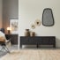 Thaki Black - Mobile TV in legno di pino massello 170 cm