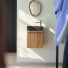 Stelle - Solid teak and black marble washbasin cabinet