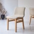 Cocoon - Silla de lino y roble macizo 