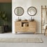 Soho - Mueble para lavabo de roble macizo de 125 cm